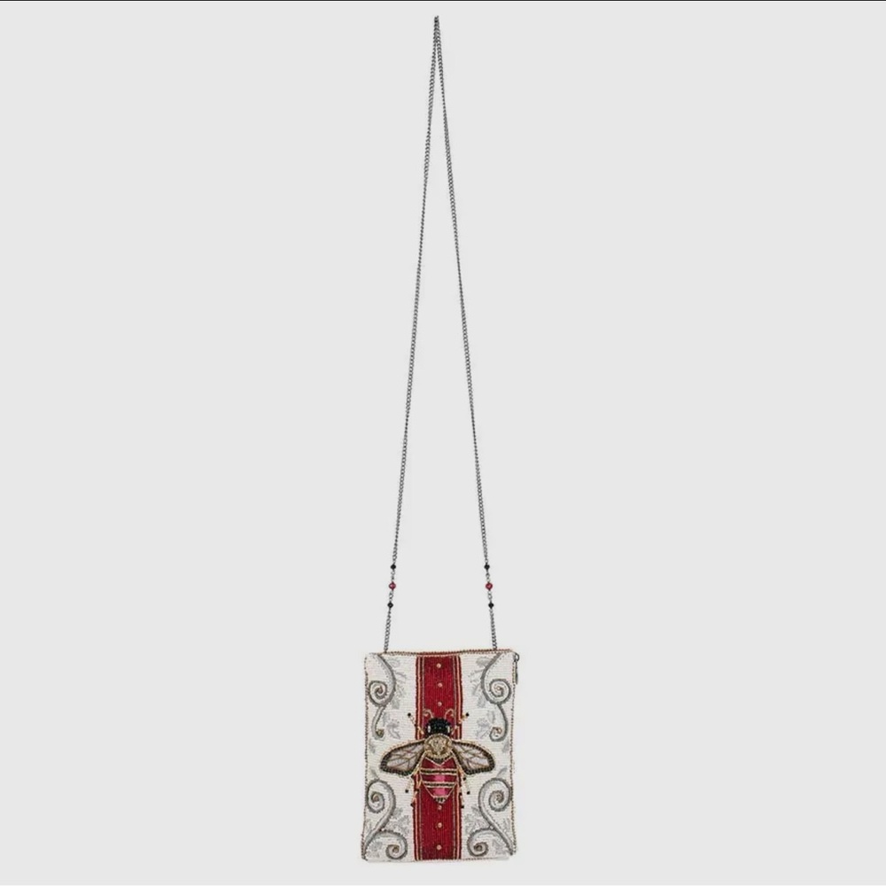 Mary Frances - Royal Bee Beaded Mini Crossbody Handbag - Picture 6 of 6
